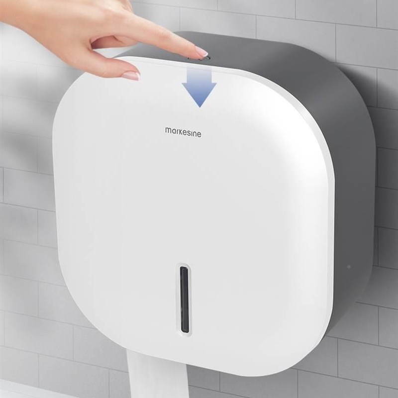 极速盘纸卫生纸盒商用厕所大卷纸盒壁挂式免打孔酒店W化妆室纸巾