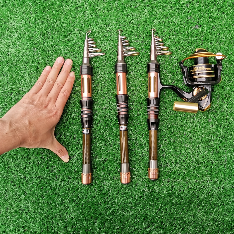 极速十大迷你小海杆抛竿套装全套远投H便携超短节鱼竿钢笔裸竿甩