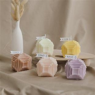 Wax Cube Fragrance Candle Rose 极速Valentineis Bougie Day
