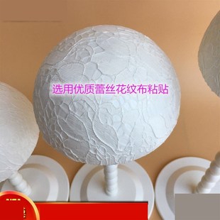 极速假发收纳放假发的架子假发专用支架白色O蕾丝升降支撑发块放