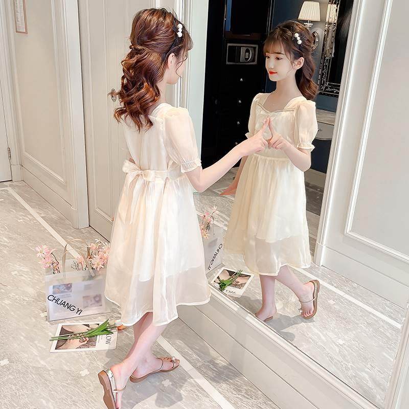 极速女童洋装夏装2023新款儿童小女孩E洋派薄款裙子中大&rsq&r;.&