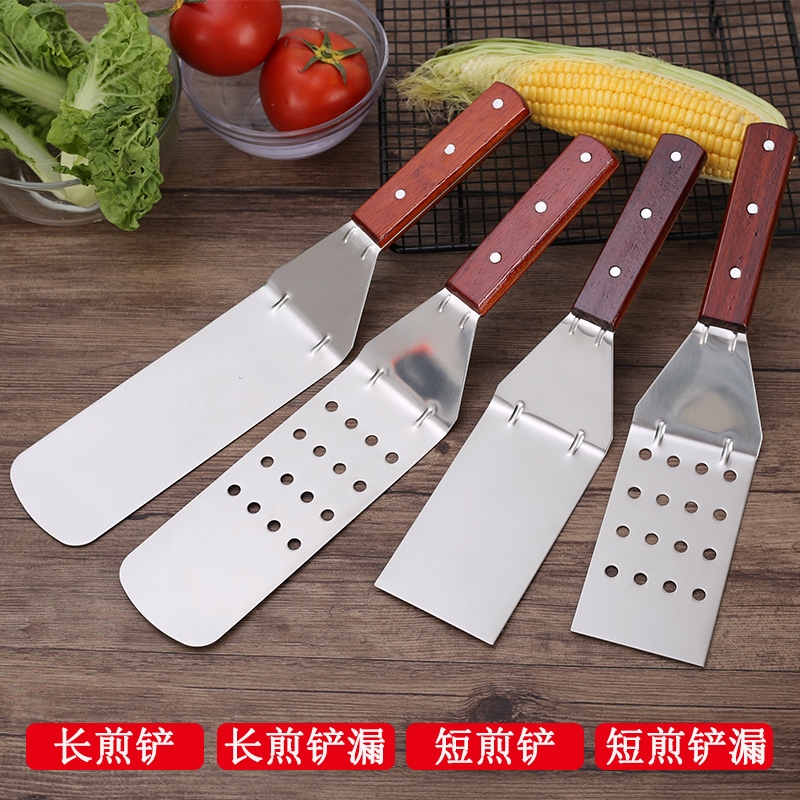 速发铁锹多用烧烤不锈钢铲子平铲翻面电扒炉煎锅食品级铁板烧小号