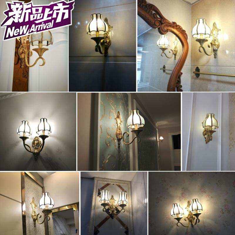 极速欧式卧室床f头灯壁灯过道饭店咖啡馆茶楼小户型创.意北欧风民