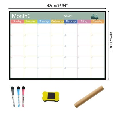 极速A3 Magnetic Monthly Planner Whiteboard Fridge MagYnet We