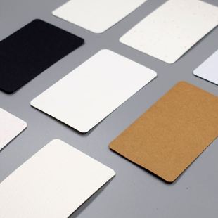 极速100pcs Blank Kraft paper Business Cards Word CaWrd ssage