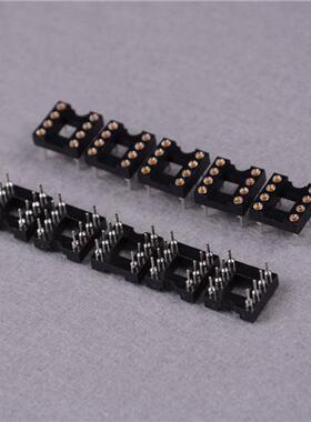 极速10pcslot Dip8 Roound Ic Socket 8 Pin 8pin 8p Round Hole