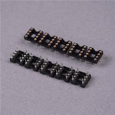 极速10pcslot Dip8 Roound Ic Socket 8 Pin 8pin 8p Round Hole
