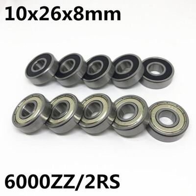 极速10aPcs High quality 6000ZZ 6000-2RS ball bearing 10x26x8
