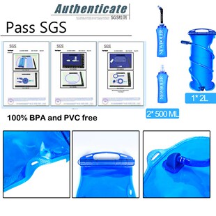 极速Folding Colklapsible Water Bottle 250ml 500ml Soft Flask