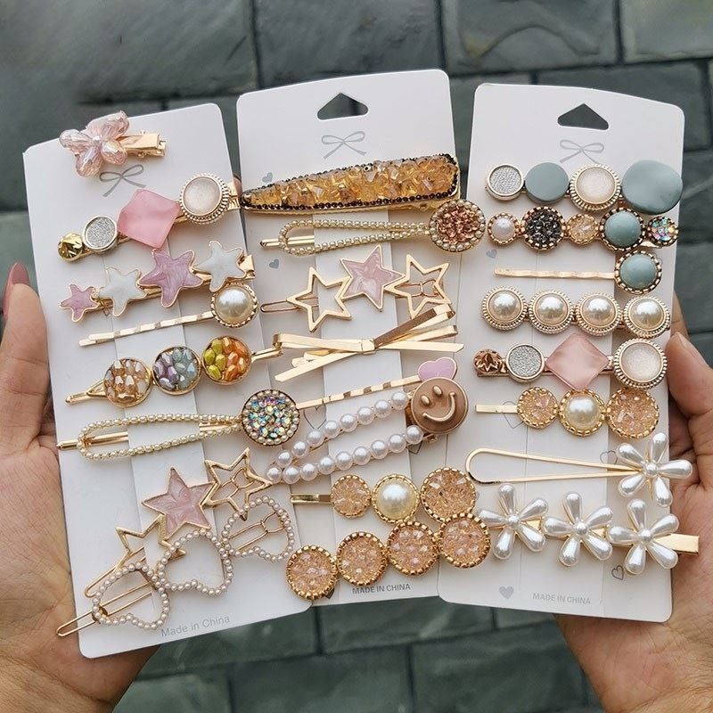 极速Hair clip Ins bpangs hair Suit Trinkets woman Headwear