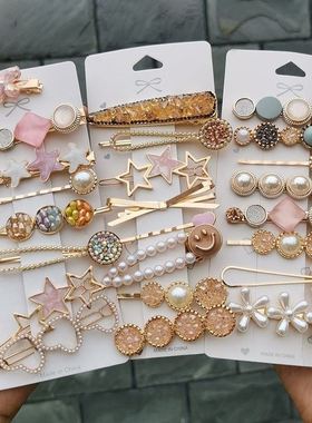 极速Hair clip Ins bpangs hair Suit Trinkets woman Headwear