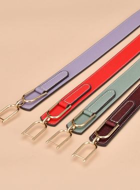 极速New Women's Leather Belt Simple aKnd Fashionable Tuni