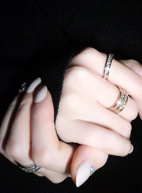 极速Luxucry Rose Gold Color Double Row Square Zircon Stainle