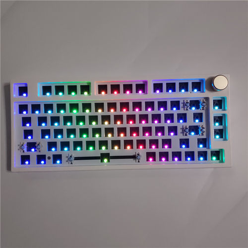 极速Keydous NJ80 Mechanical keyboard AP ModelQ Hotswap RGB B