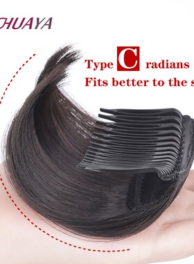 极速HUAYA Synthetic Hair Invisible Bangs Pad QHigh Straight