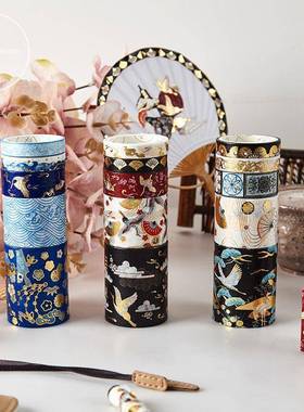 极速5 Pcsset Decorative Retyro Divine Gold Washi Tape Set