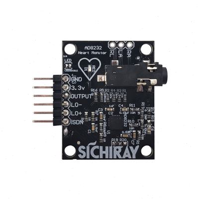 极速AD8232心电传感器模块脉搏心脏监测模拟心电测量X心电图监测