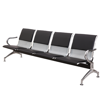 极速排椅不锈钢h排椅机场椅等候椅排椅三人位连排椅候诊椅连椅长