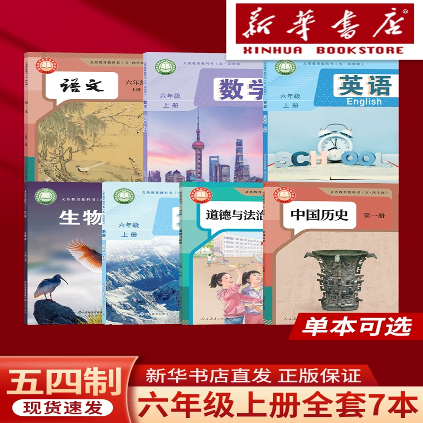 五四制初中6六年级上册课本教材