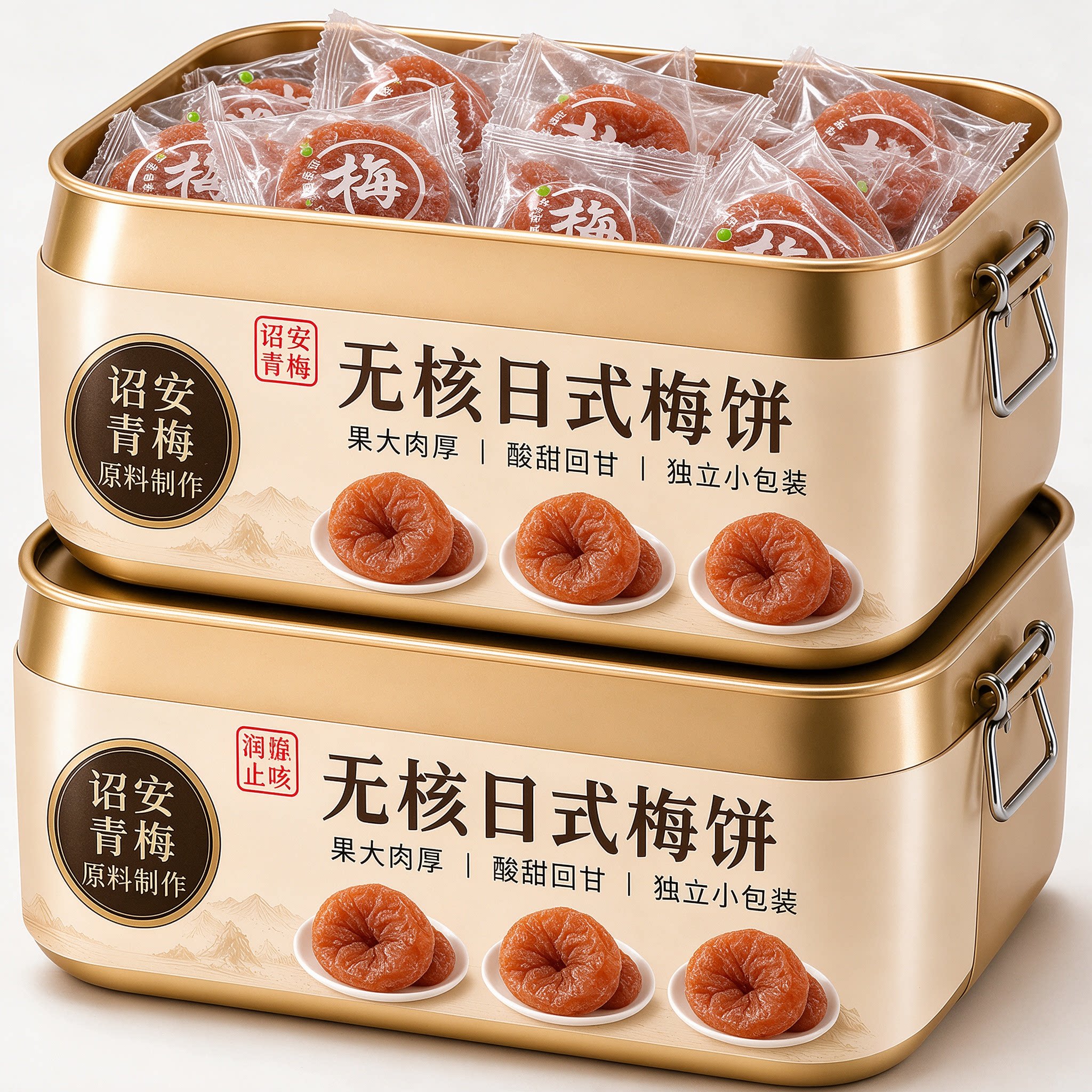 日式梅饼官方旗舰店蜂蜜梅饼蜜饯陈皮梅饼梅片青梅子紫苏邵安果脯
