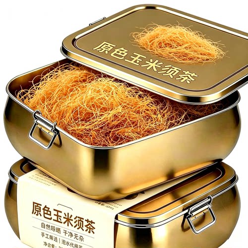 原色玉米须茶农家自然晒干官方旗舰店手工筛选黄金须根泡水代用