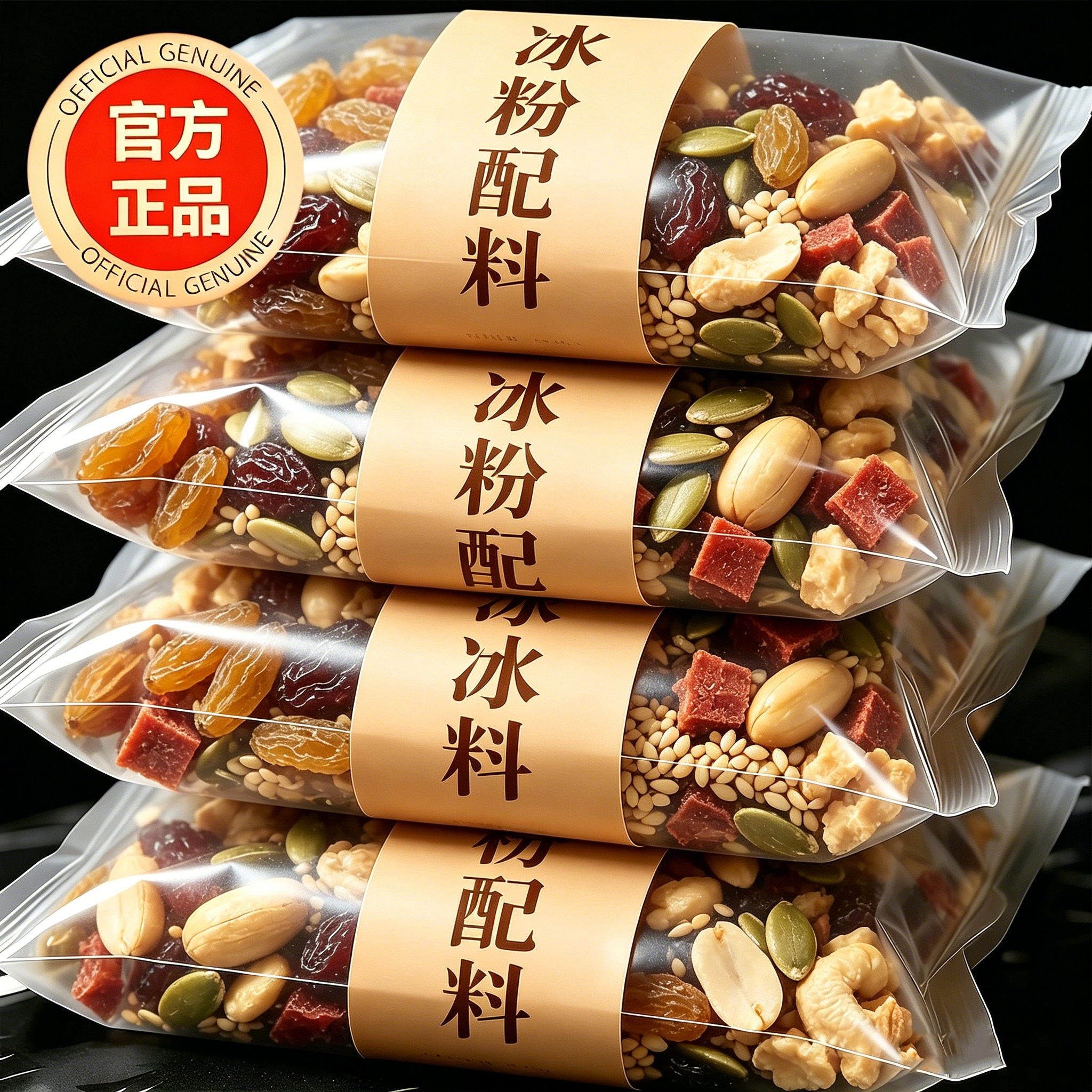 冰粉材料配料全套山楂碎葡萄干独立小包装白凉粉摆摊家用商用专用