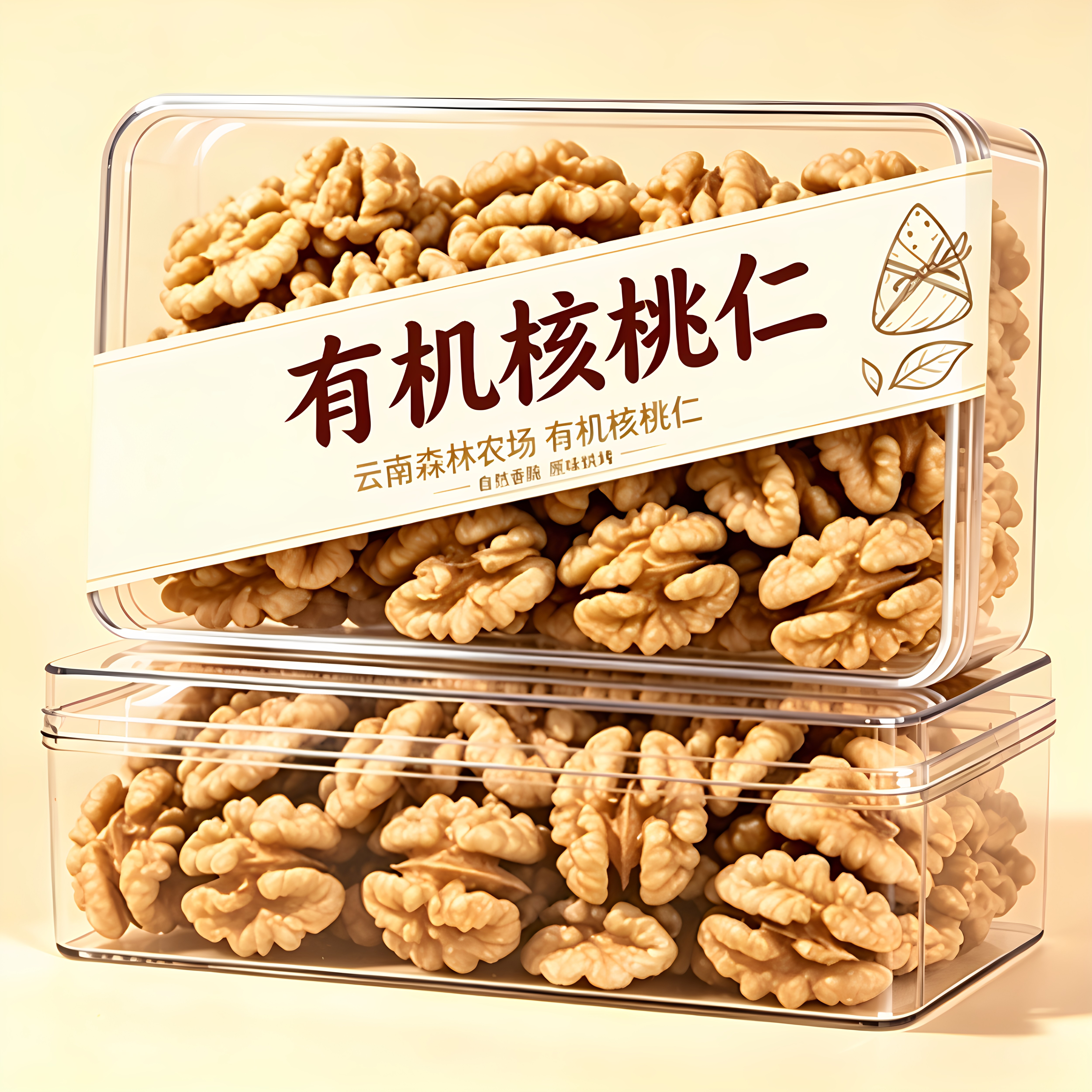 2026新货云南有机核桃仁去壳生原味纸皮大颗粒果肉核桃坚果小零食