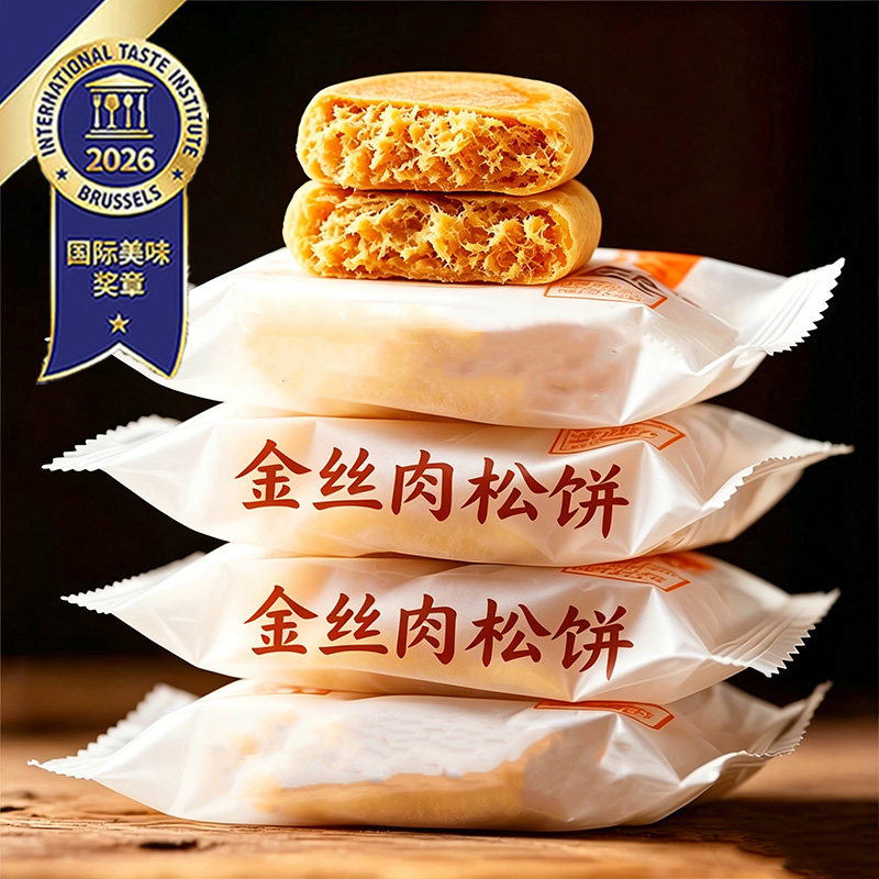 正宗肉松饼官方旗舰店无添加糕点心早餐代餐充饥休闲零食整箱批发