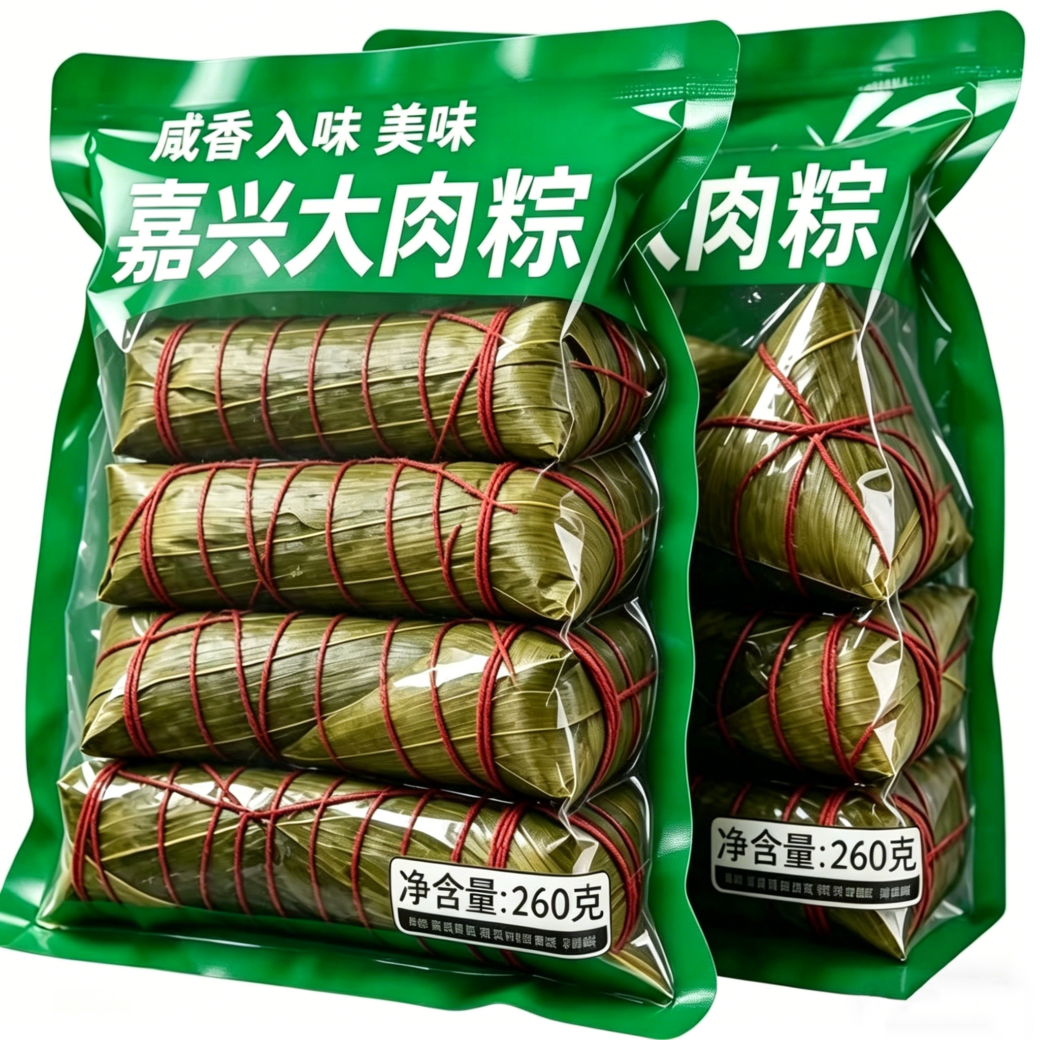老字号！正宗浙江嘉兴鲜肉大粽子咸蛋黄糯米特产五花肉霸王粽礼盒