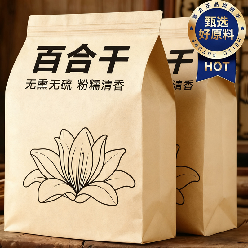 正宗兰州特级百合干干泡水