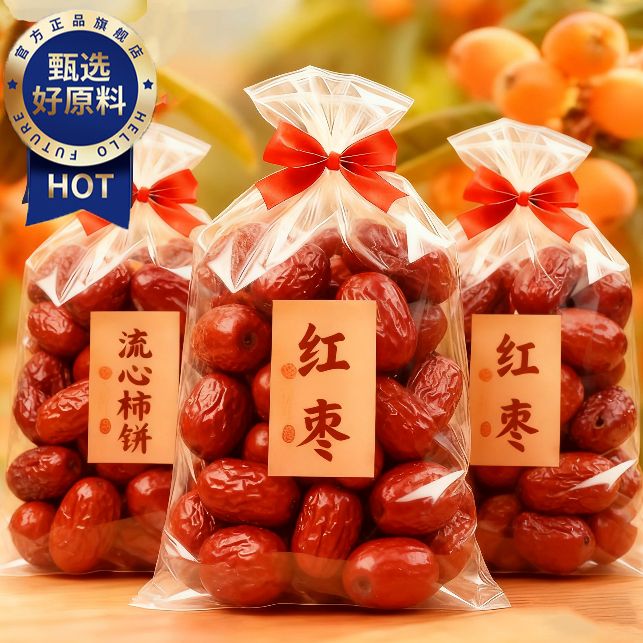 央妈推荐！红枣特级新疆特产官方旗舰店去皮去核若羌灰枣独立包装