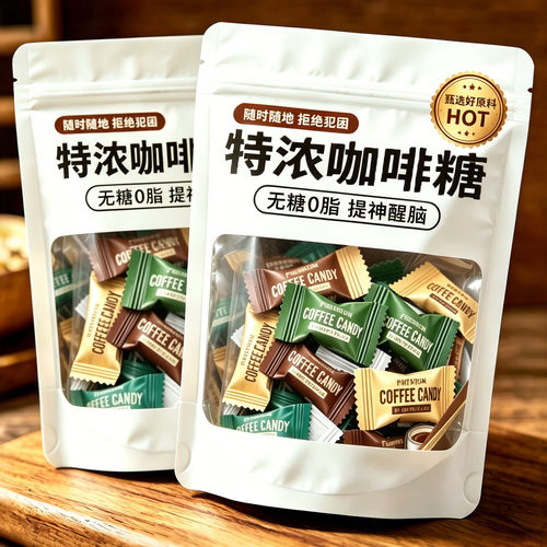 天猫甄选!咖啡糖官方旗舰店正品无糖0脂特浓提神开车犯困提神醒脑