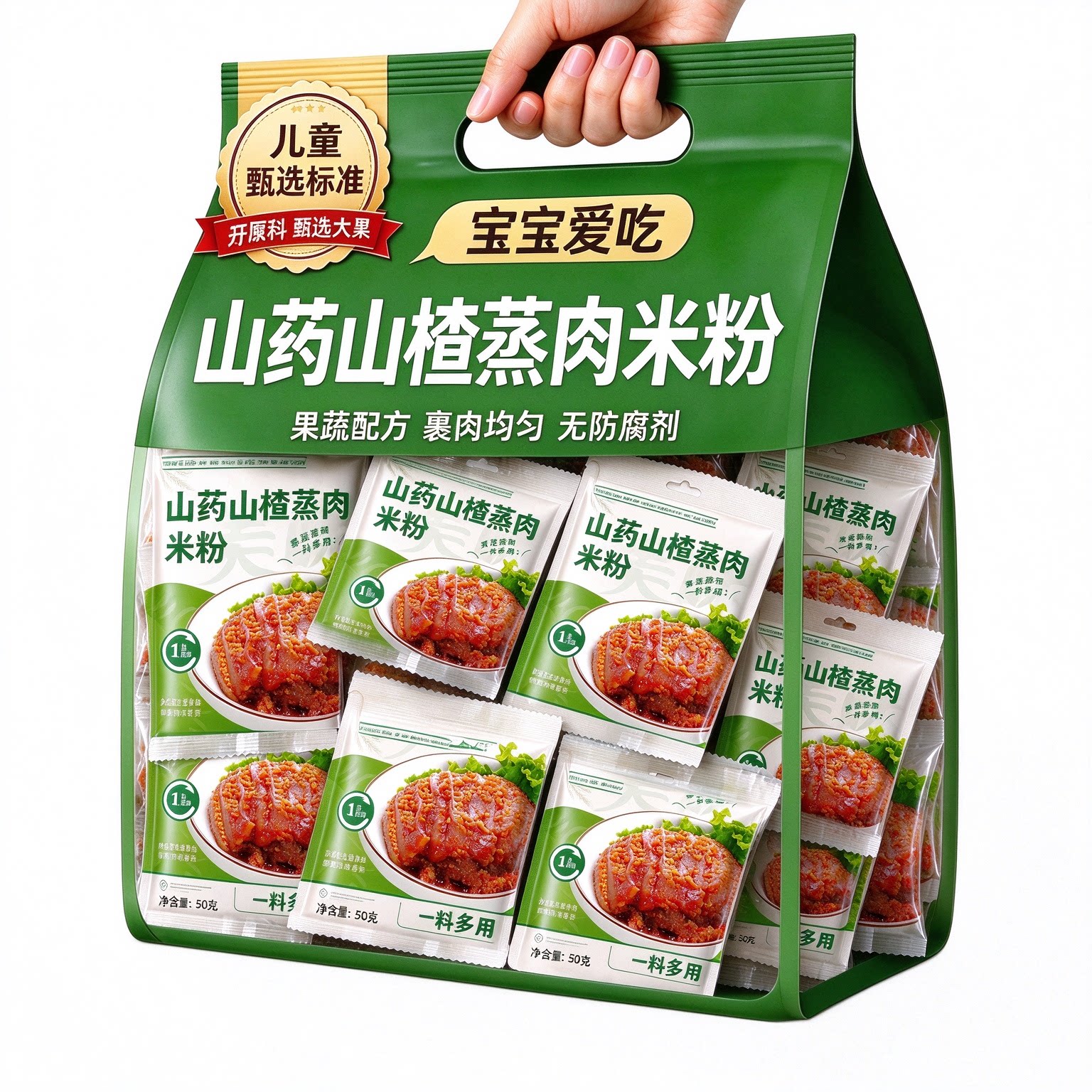 山楂山药蒸肉米粉宝宝辅食儿童老人家用健康果蔬粉正品官方旗舰店
