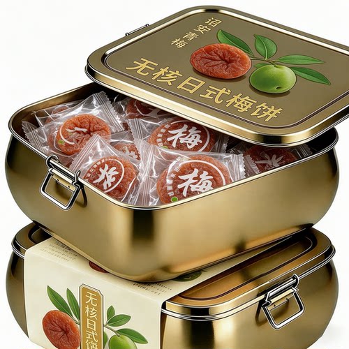 日式梅饼官方旗舰店蜂蜜梅饼蜜饯陈皮梅饼梅片青梅子紫苏邵安果脯