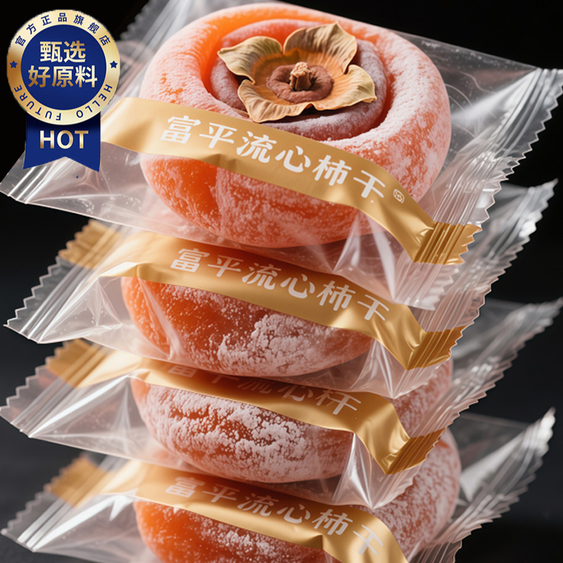 特级富平柿饼官方旗舰店严选老式霜降流心园柿饼农家整箱独立包装