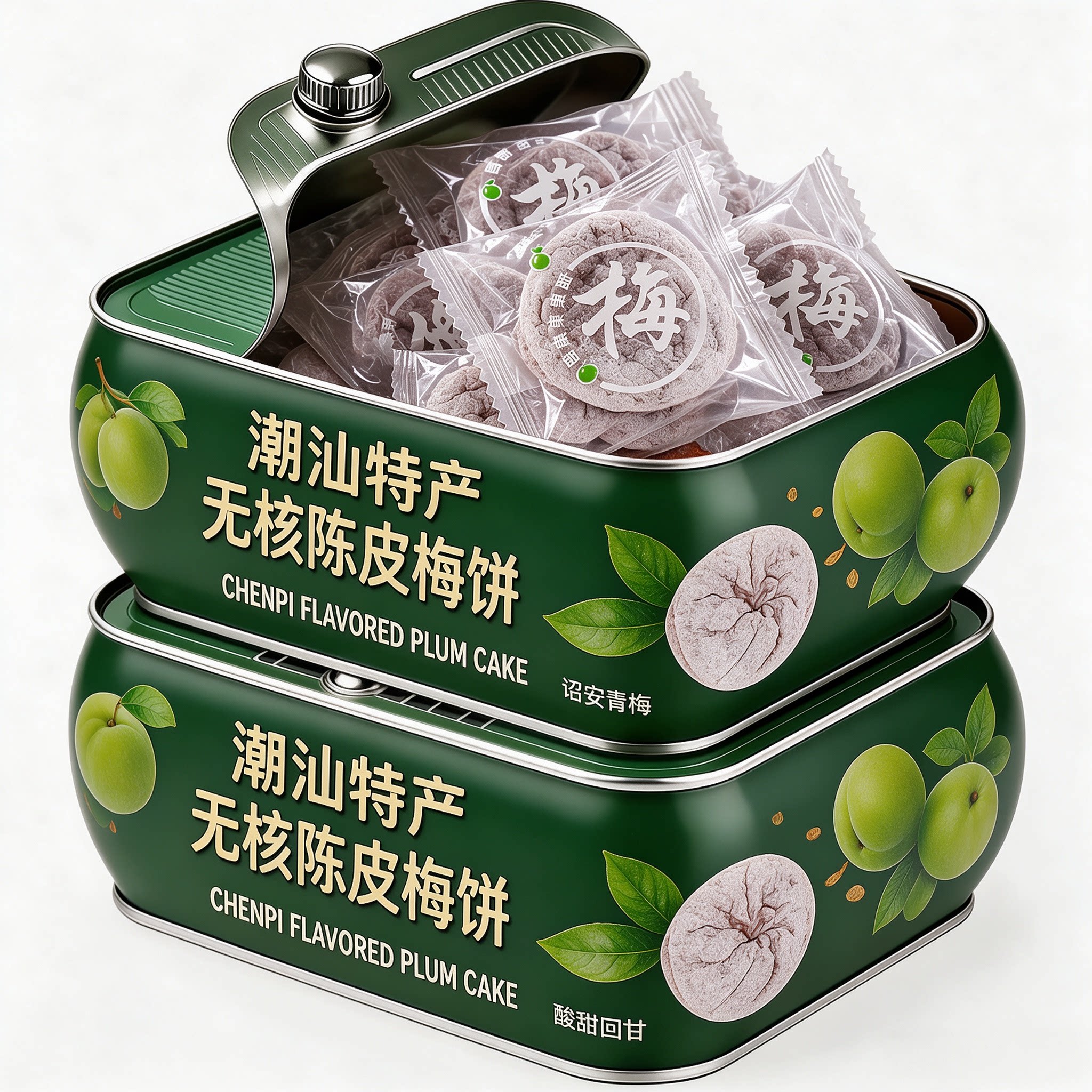紫苏梅饼官方旗舰店蜂蜜梅饼蜜饯陈皮梅饼梅片青梅子紫苏邵安果脯