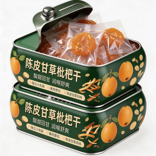 陈皮甘草枇杷干官方旗舰店正品福建云霄特产原味无添加独立包装