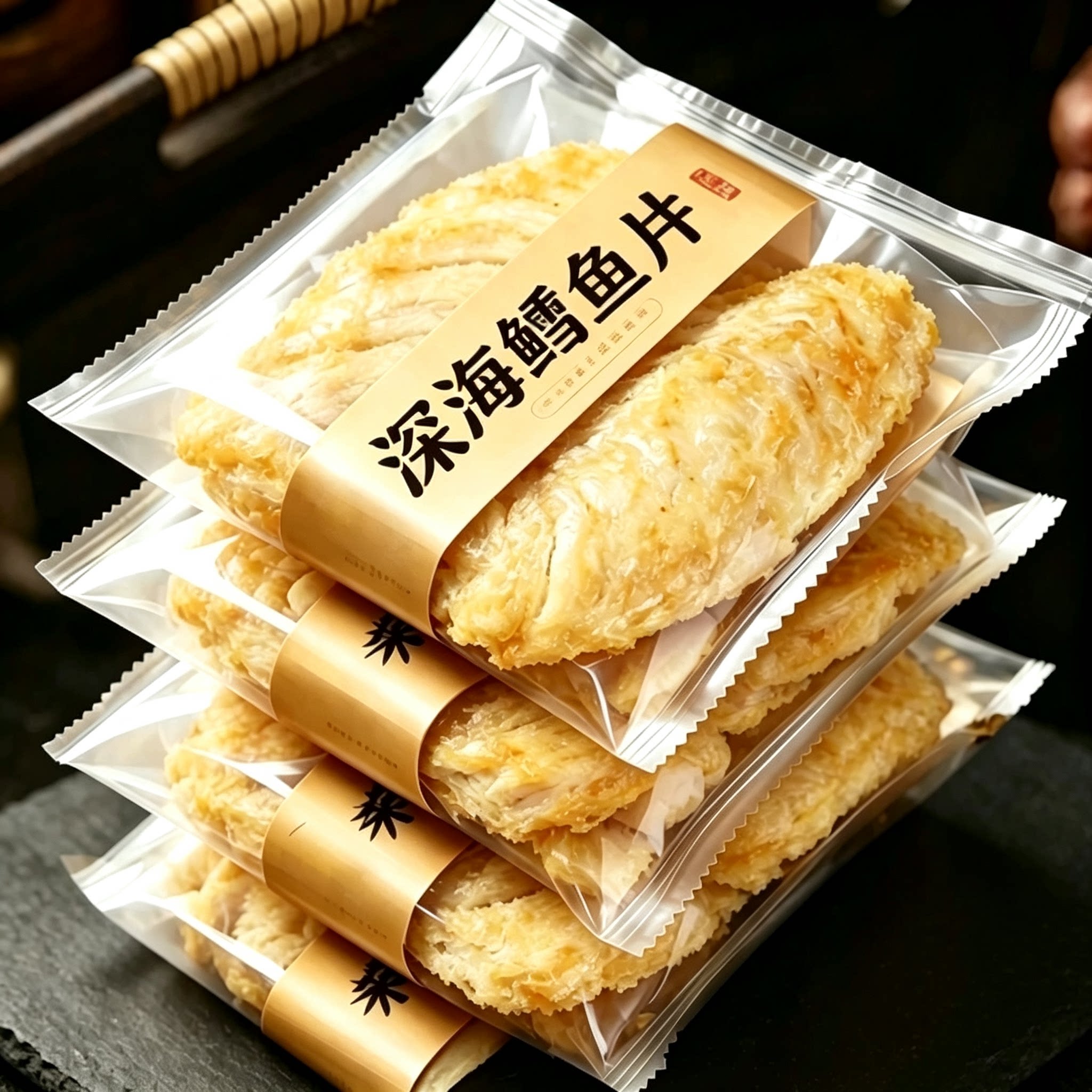 大连特产鳕鱼片官方旗舰店烤鱼片第一名孕妇无糖无淀粉无添加炭烤图片