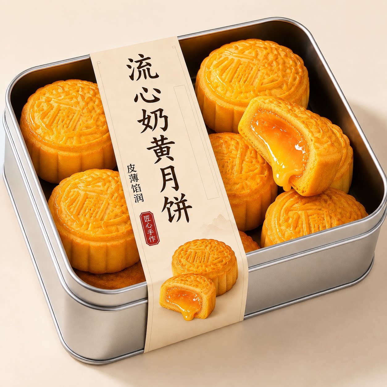 港式奶黄流心月饼官方旗舰店香港老式月饼中秋2026新货巧克力口味