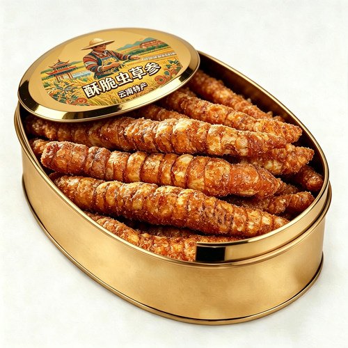 虫草参非膨化酥脆参即食麻辣味云南特产浓郁无添加剂轻养营养零食