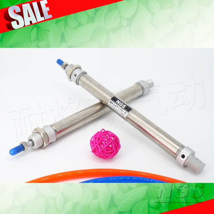 NGS耐格斯不锈钢气缸MAC/MA16X25-50*75/100*150*175/300-S-CA