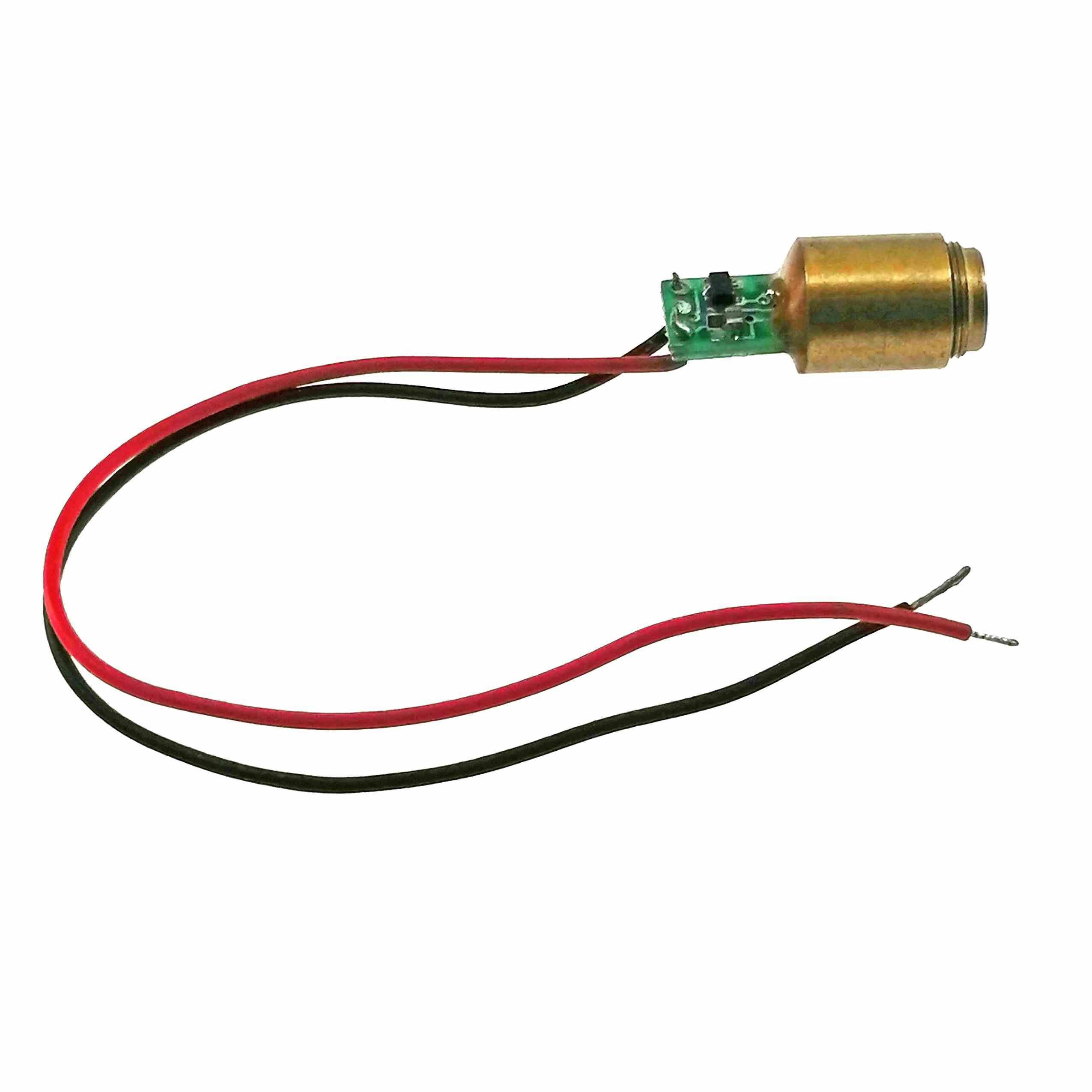 10个装 欧洲功率 650nm 1mW 直径10.5 长度25定焦红光点激光模组