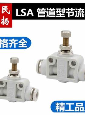 LSA白色精品气动接头 LSA管道阀SA-04 SA-06 SA-08 SA-10 SA-12