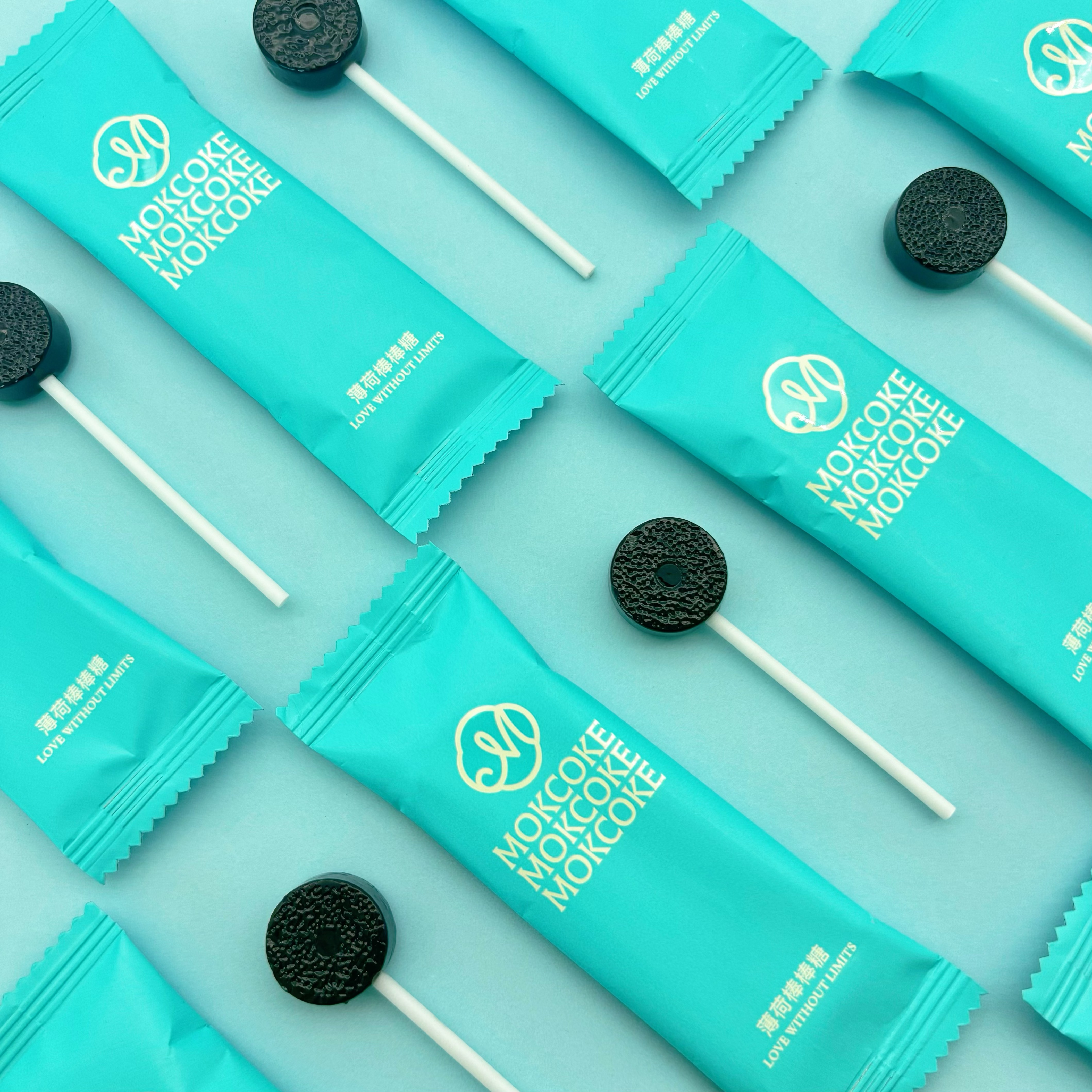 MOKCOKE黑薄荷味棒棒糖