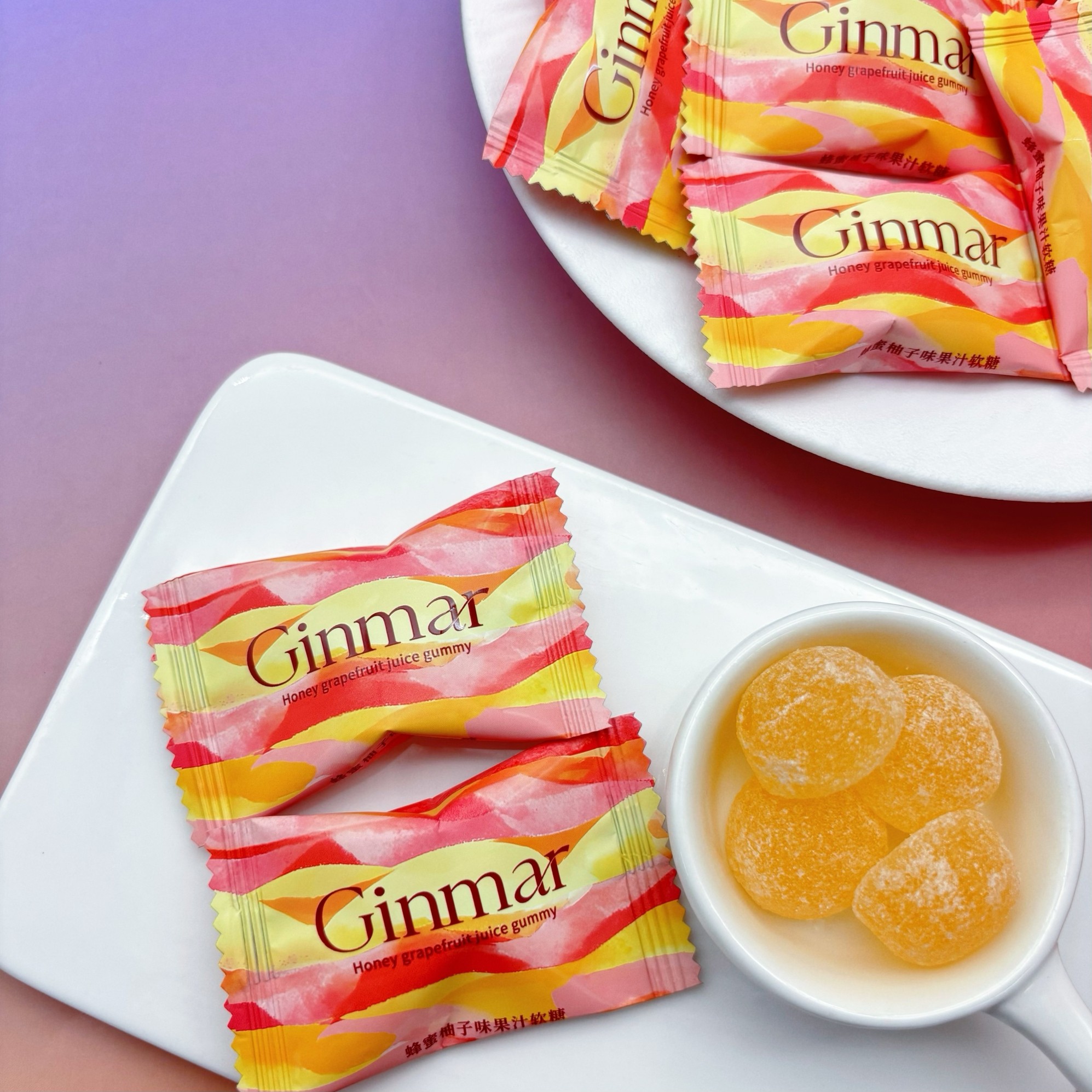 GINMAR金玛蜂蜜柚子味果汁软糖结婚喜糖高颜值糖果伴手礼休闲零食,零食/坚果/特产,喜糖,淘宝优惠券,粉丝福利购,淘宝优惠卷