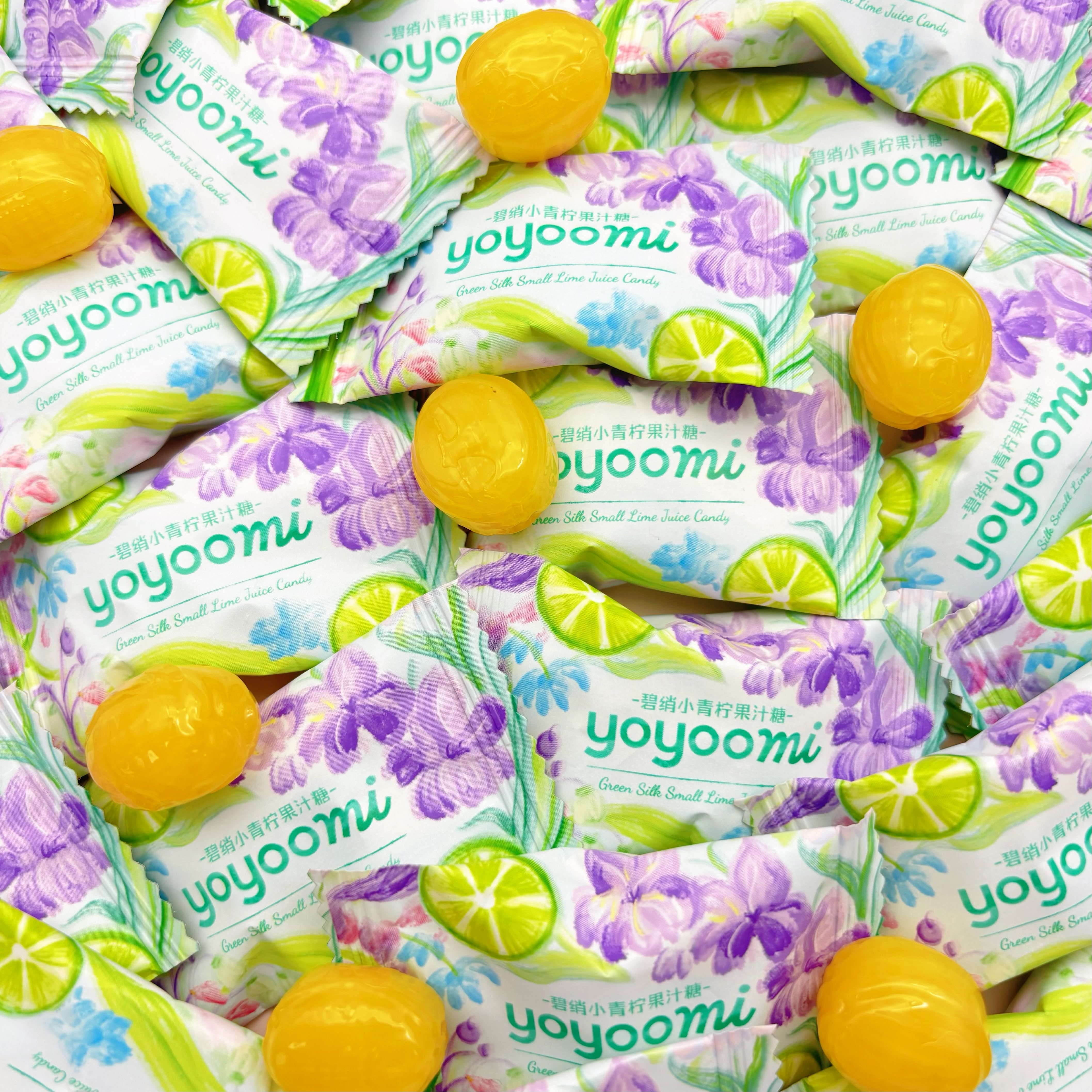 YOYOOMI碧绡小青柠味果汁糖高颜值喜糖婚糖伴手礼休闲小零食糖果图片