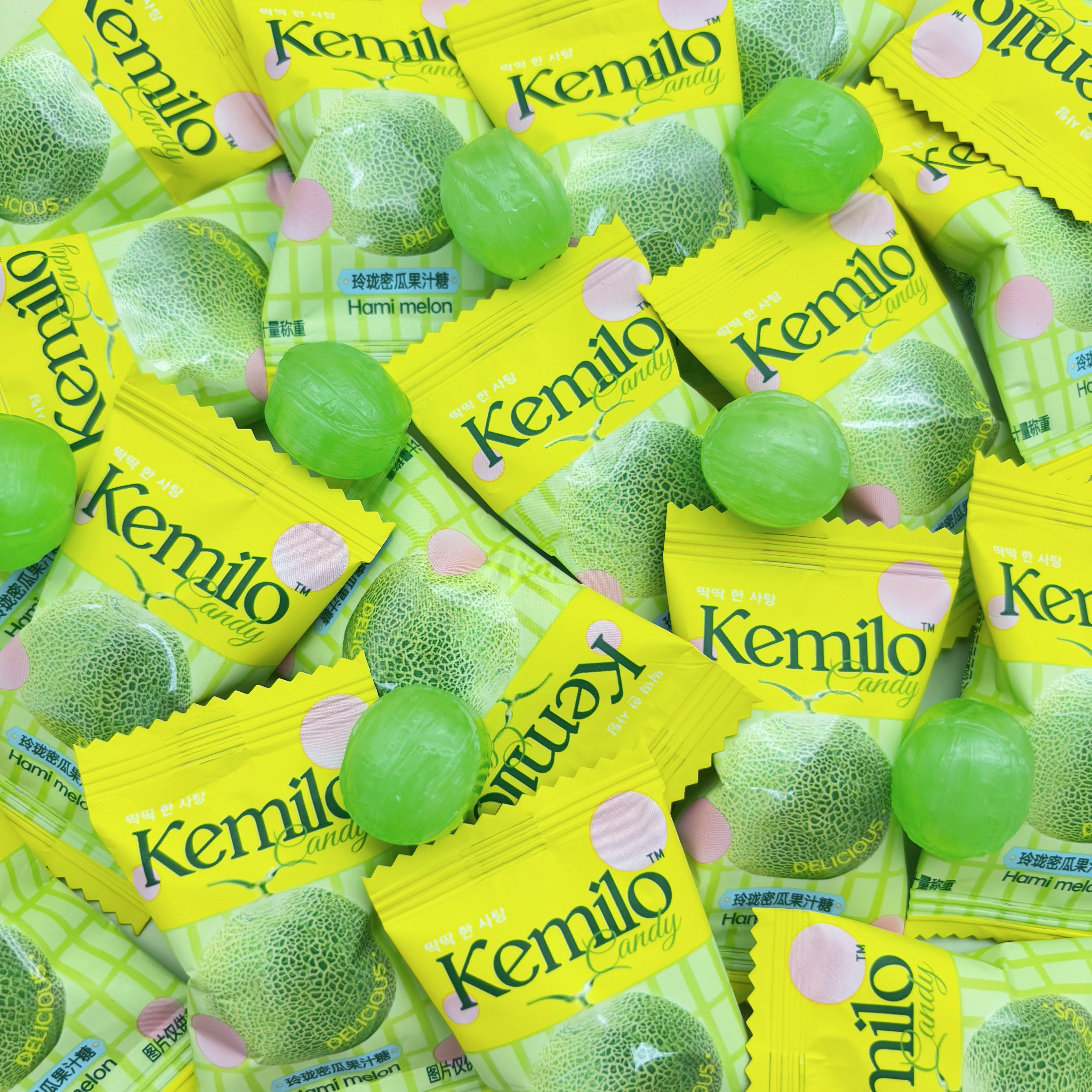 KEMILO哈蜜瓜味水果糖硬糖网红散装喜糖婚糖休闲小零食招待糖果