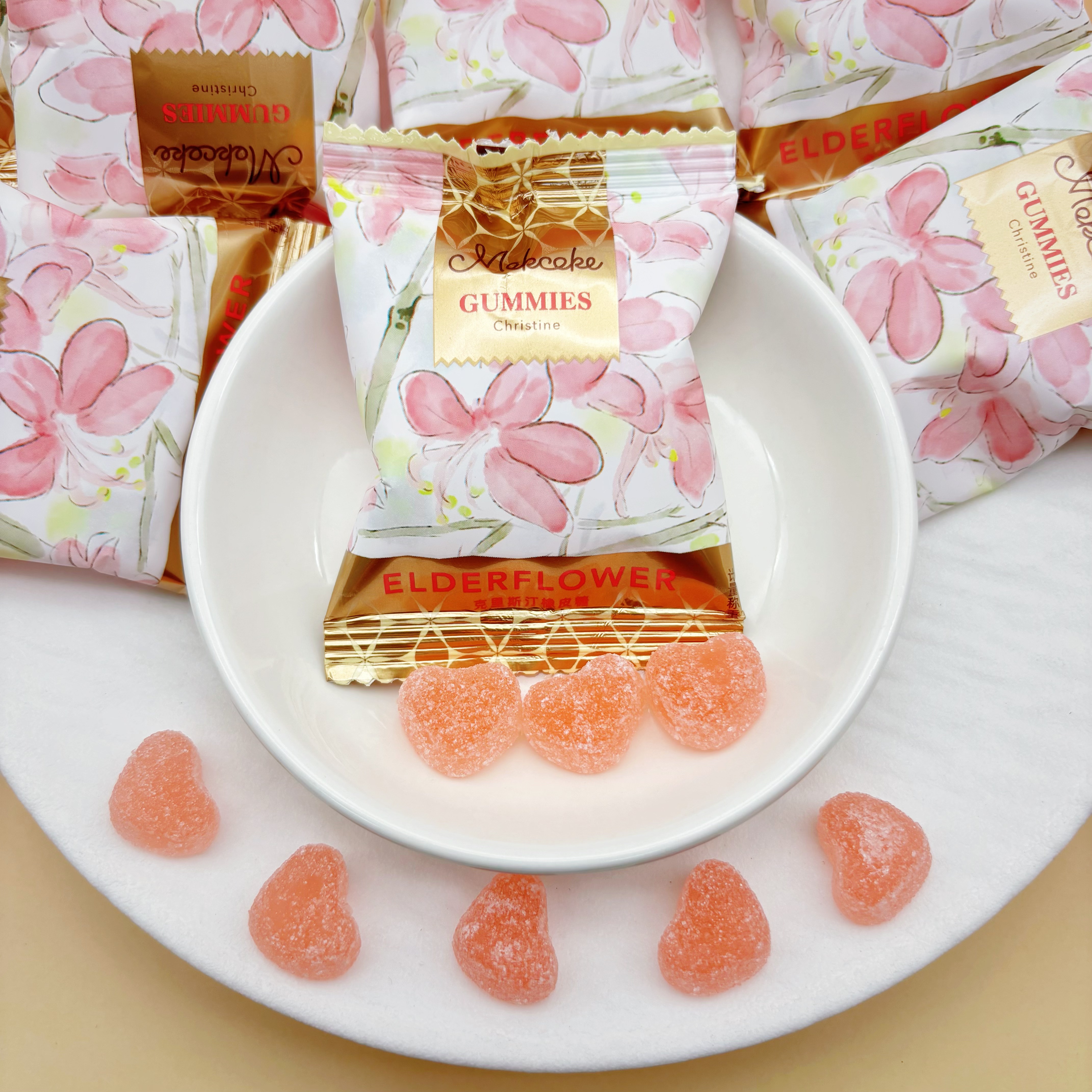 MOKCOKE白桃味橡皮糖软糖