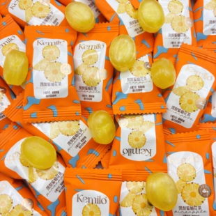 KEMILO凤梨蜜柚花茶夹心硬糖结婚喜糖婚糖休闲招待小零食网红糖果