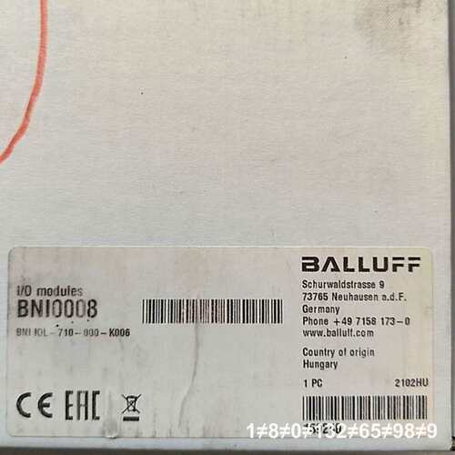 BALLUFF BNI0008 BNI IOL议价